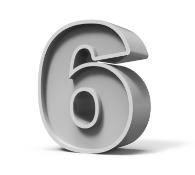 3D beton numarası 6