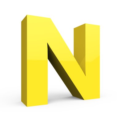 Işık sarı yazı tipi N