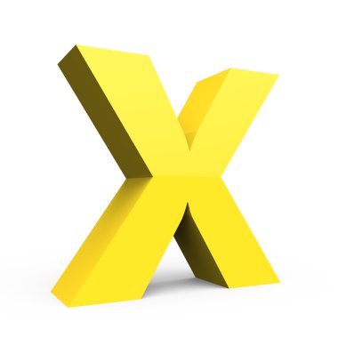 Işık sarı yazı tipi X