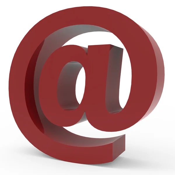 Cramoisi Email symbol — Stockfoto