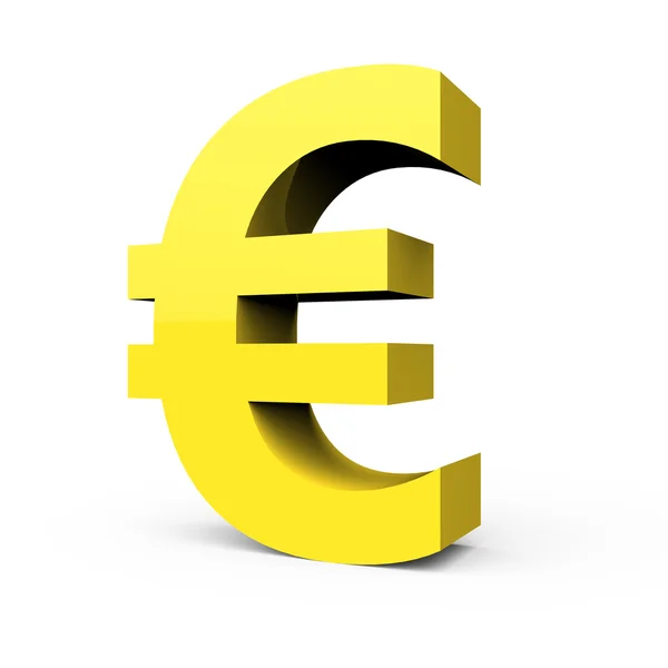 Világos sárga eurójelet — Stock Fotó