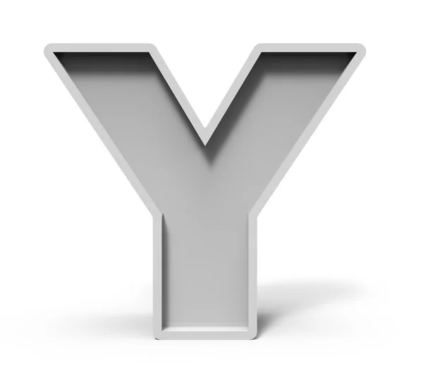 3d бетонна літера Y — стокове фото