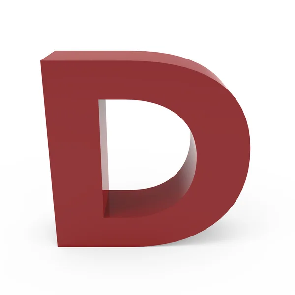 Cramoisi font D — Stock Photo, Image