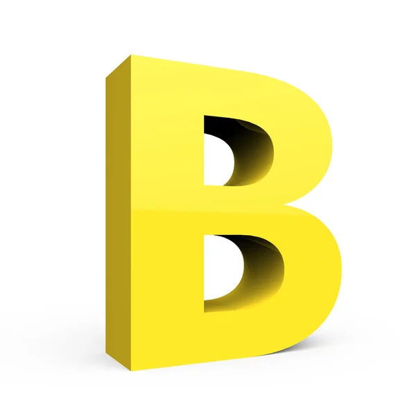 Licht geel lettertype B — Stockfoto