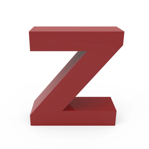 Cramoisi font Z — Stock Photo, Image