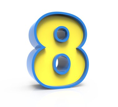 3D toylike sayı 8