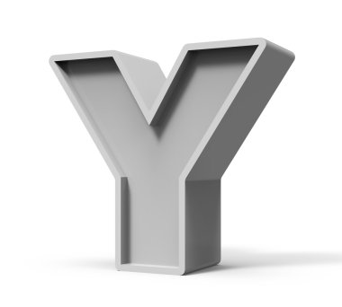3D beton harf Y