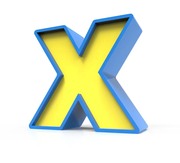 Juguete 3D como letra X —  Fotos de Stock