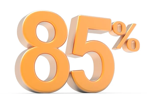 3D-weergave van het symbool van een 85% — Stockfoto