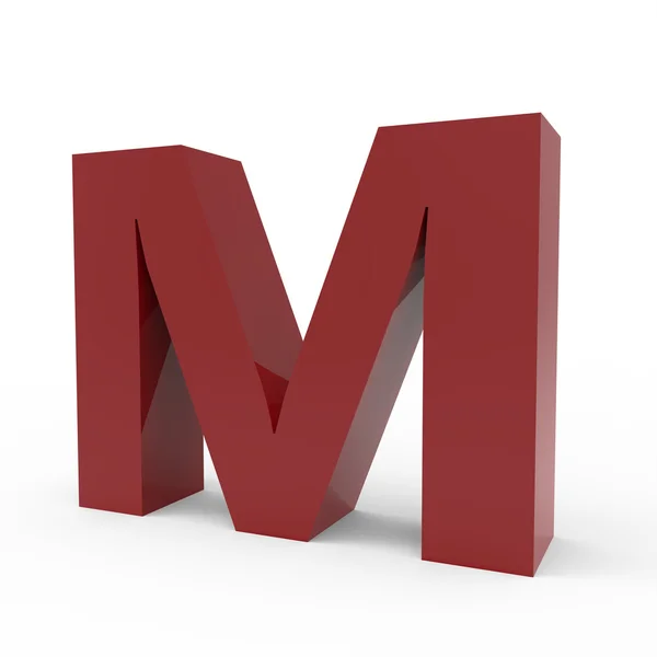 Cramoisi font M — Stockfoto