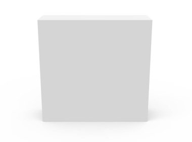 ince boş şablon kutu modeli