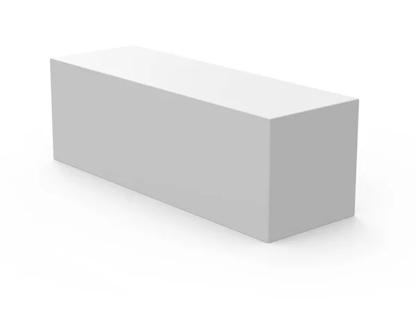 Modelo de caja de plantilla de caja larga —  Fotos de Stock