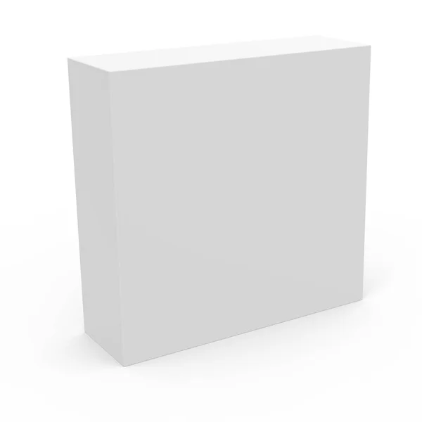 薄い空のテンプレート ボックス モデル — ストック写真