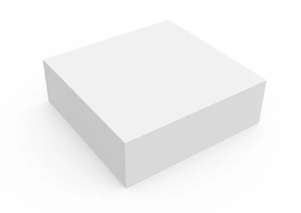 Modelo de caja de plantilla en blanco delgado — Foto de Stock
