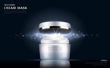 beyazlatıcı krem maske konteyner