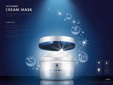 beyazlatıcı krem maske konteyner