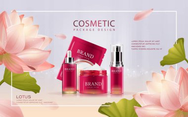Lotus kozmetik reklamları şablonu