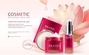 Lotus kozmetik reklamları şablonu