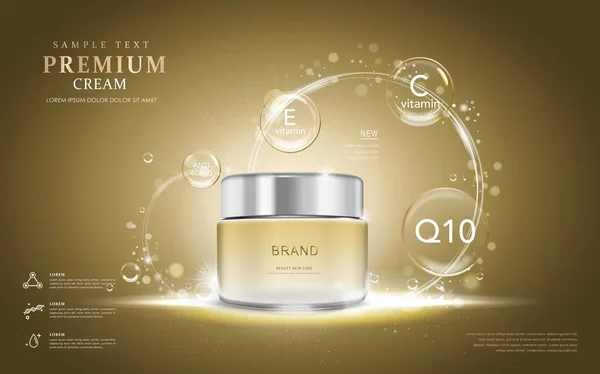 Premium annonces crème — Image vectorielle