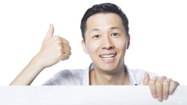 neşeli adam jest yapma