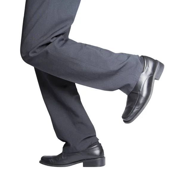Takım elbise pantolon içinde çalışan bacaklar — Stok fotoğraf
