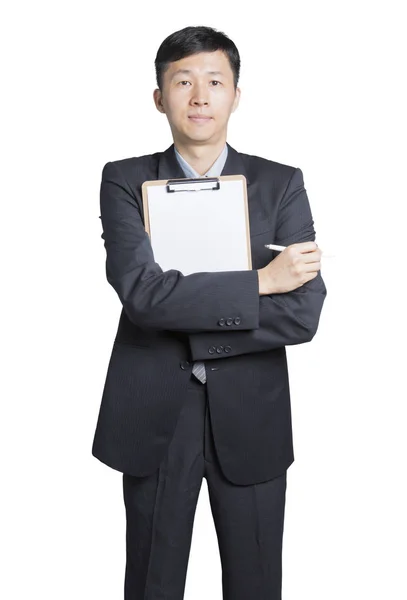 Man showing files — Stock Photo, Image