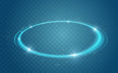 Parlak mavi halka efekti