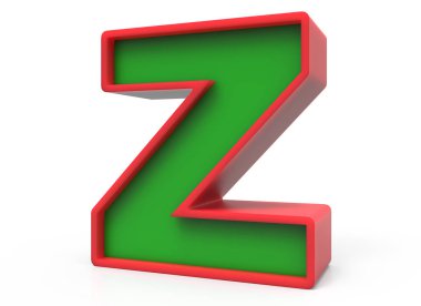3D Christmas harf Z