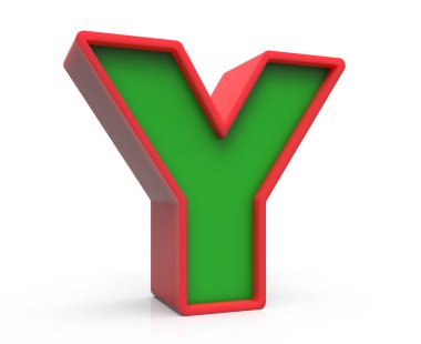 3D Christmas harf Y