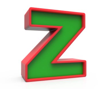 3D Christmas harf Z
