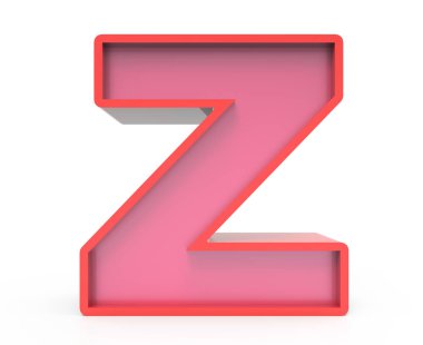 kırmızı blok harf Z