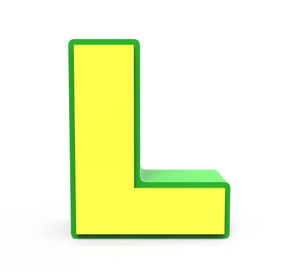 3D-toy letter L — Stockfoto