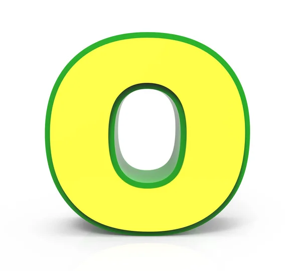 3D Toy letter  O — Stock Photo, Image