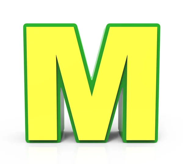 3D-toy letter M — Stockfoto