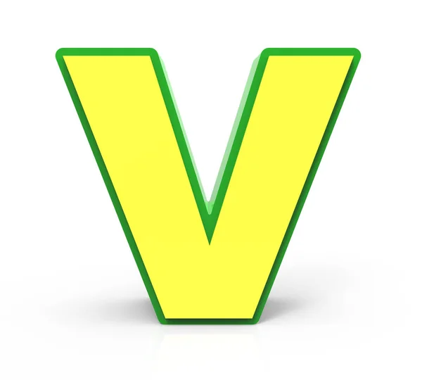 3D-toy letter V — Stockfoto