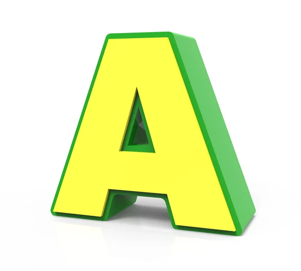 3D Toy letter A — Stock Photo, Image