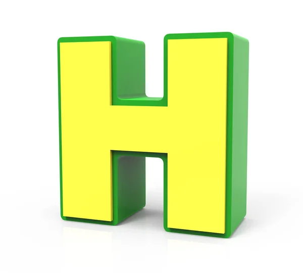 3D Toy letter  H — Zdjęcie stockowe