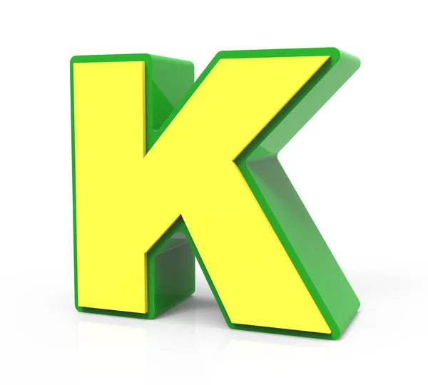 3D Toy letter  K — Stock Photo, Image