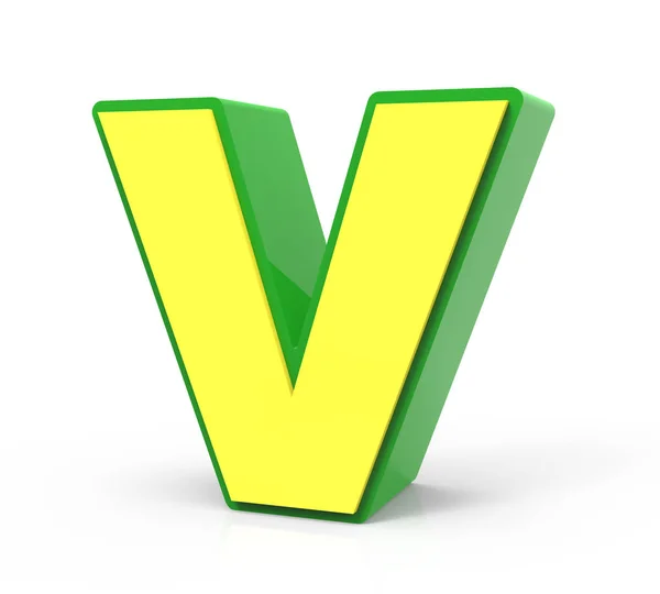 3D-toy letter V — Stockfoto