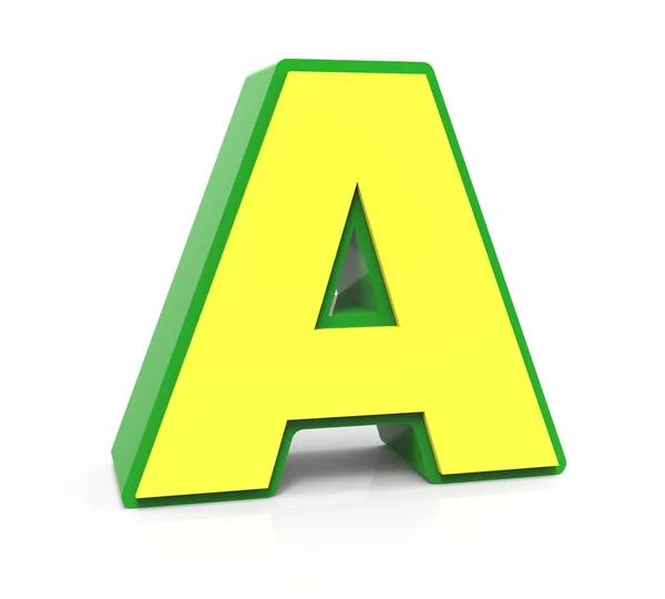 3D Toy letter A — Stock Photo, Image