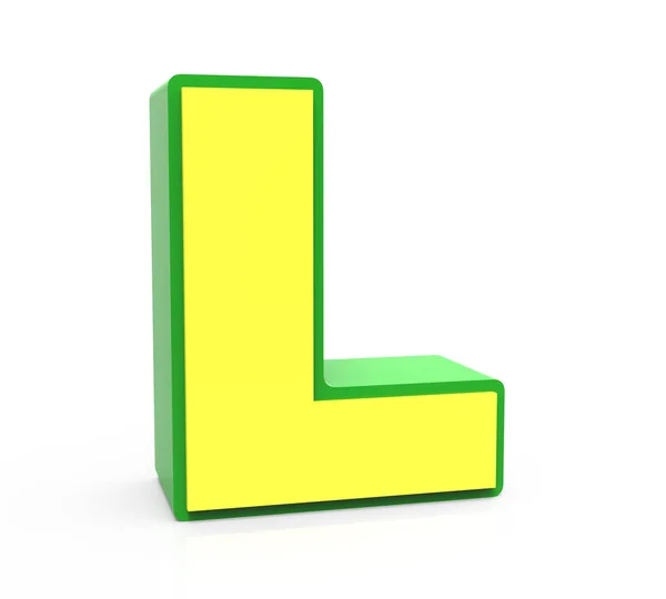 3D-toy letter L — Stockfoto