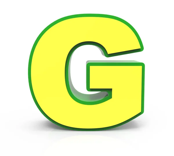 3D Toy letter  G — Stock Photo, Image