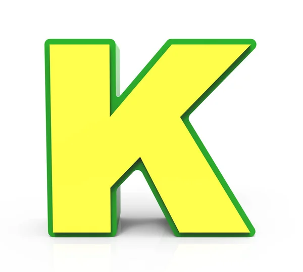 3D игрушка буква K — стоковое фото