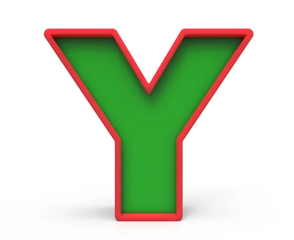 3D Christmas bokstaven Y — Stockfoto