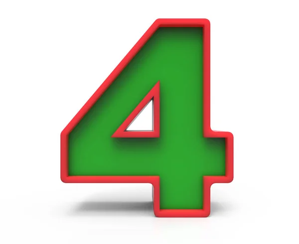 The number 4 in gold — Stock Photo © zentilia #8293024