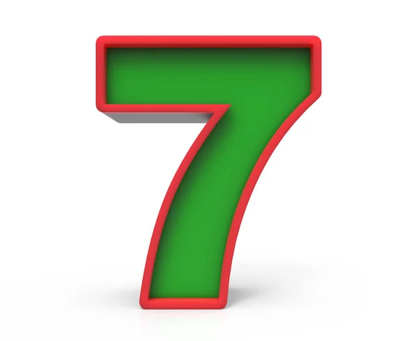 3d Natal número 7 — Fotografia de Stock