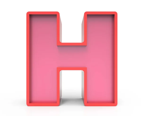 Red block letter H — Stockfoto