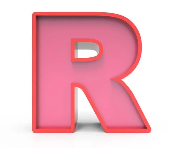 红色块字母 R — 图库照片
