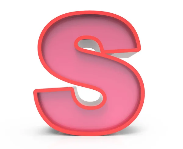 Red block letter S — Stock Photo, Image