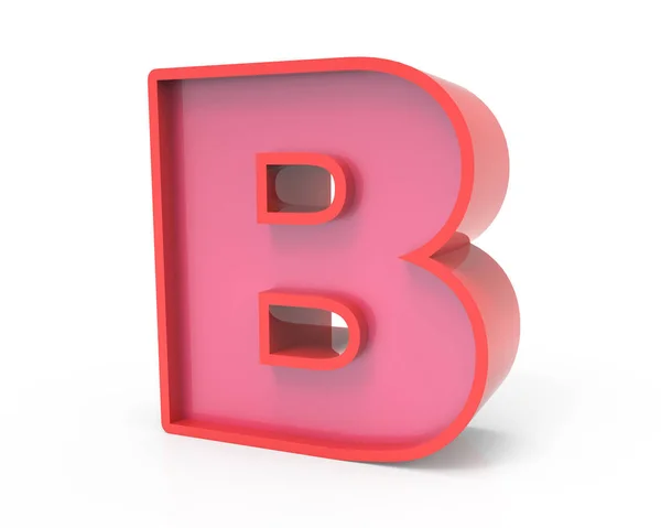 Red block letter B — Stock Photo, Image